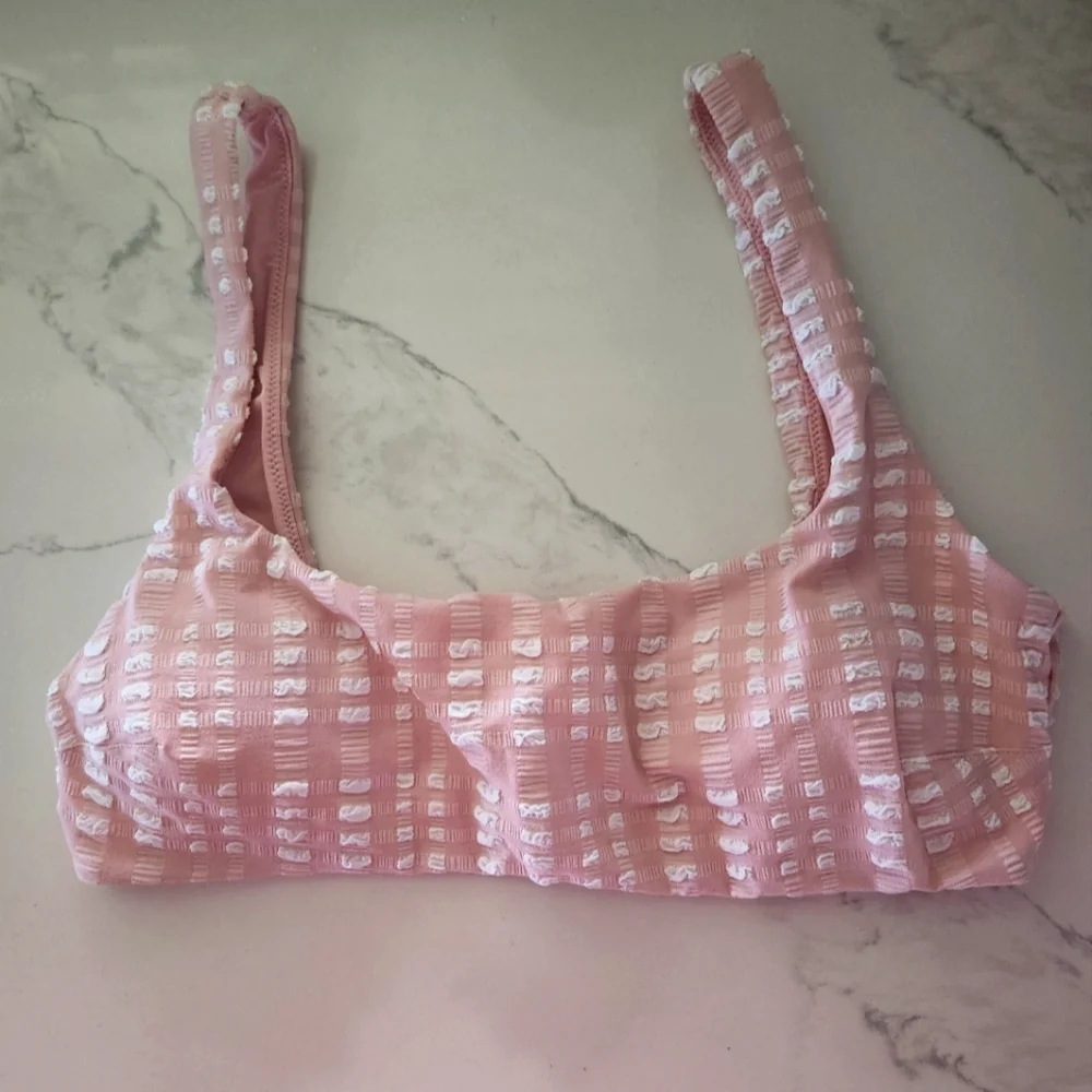 🆕️AERIE NWT Pink Large Bikini Top - Picture 12 of 12